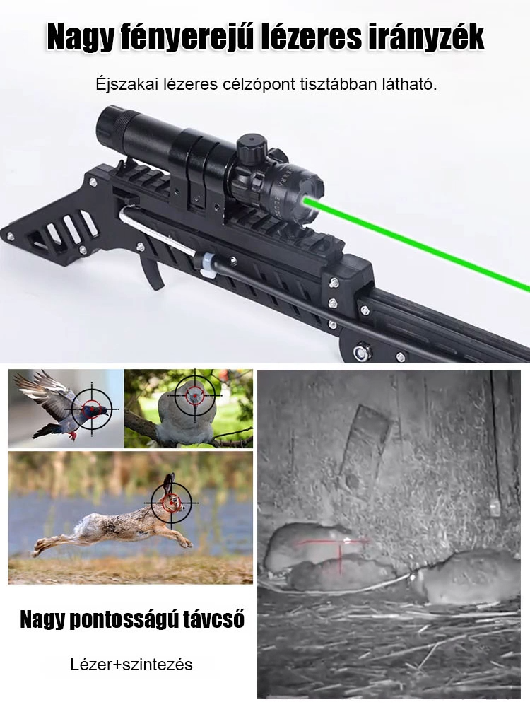 ⚡️ Könnyű célzású lézeres irányzék, 99,5%-os pontossággal!
