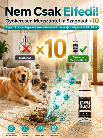 🌿 Német Nano-Kárpittisztító Spray – Tisztítás Víz És Öblítés Nélkül!