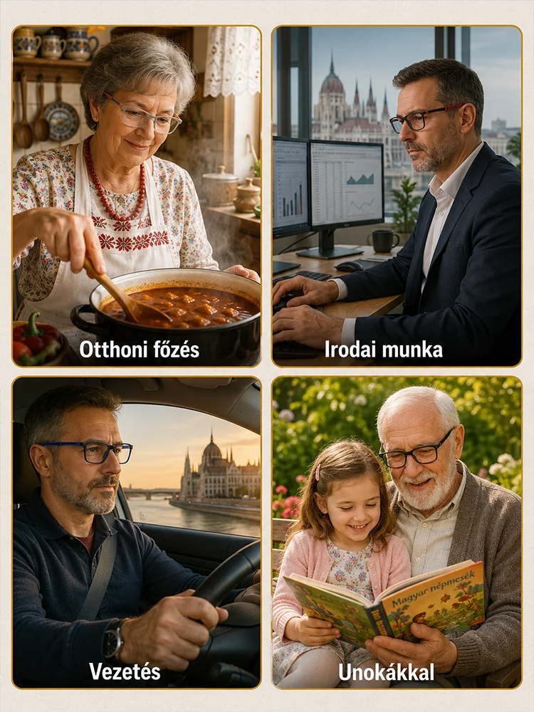  [Német Orvosi Technológia] Intelligens Színváltós és Kékfény-szűrős Szemüveg