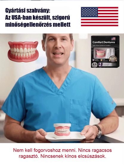 🦷Próbálja ki ezt a komplett fogpótlás-készletet, amelyet orvosi egyetem fejlesztett ki és orvosi egyetem tanúsított – beépített fogkefét és fogkrémet tartalmaz a mindennapi ápoláshoz!