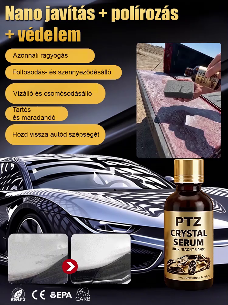Búcsú a gyakori és drága autómosástól! Ez a németországi nanospray repülőgépipar-minőségű grafénnel készül, amelynek részecskéi 100-szor kisebbek a hagyományos bevonatoknál! 🚀