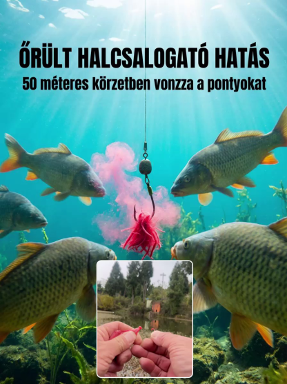 Gyúrásmentes, rendkívül erős és 50 méteres körzetből vonzza a halakat. 50% kedvezmény!✨