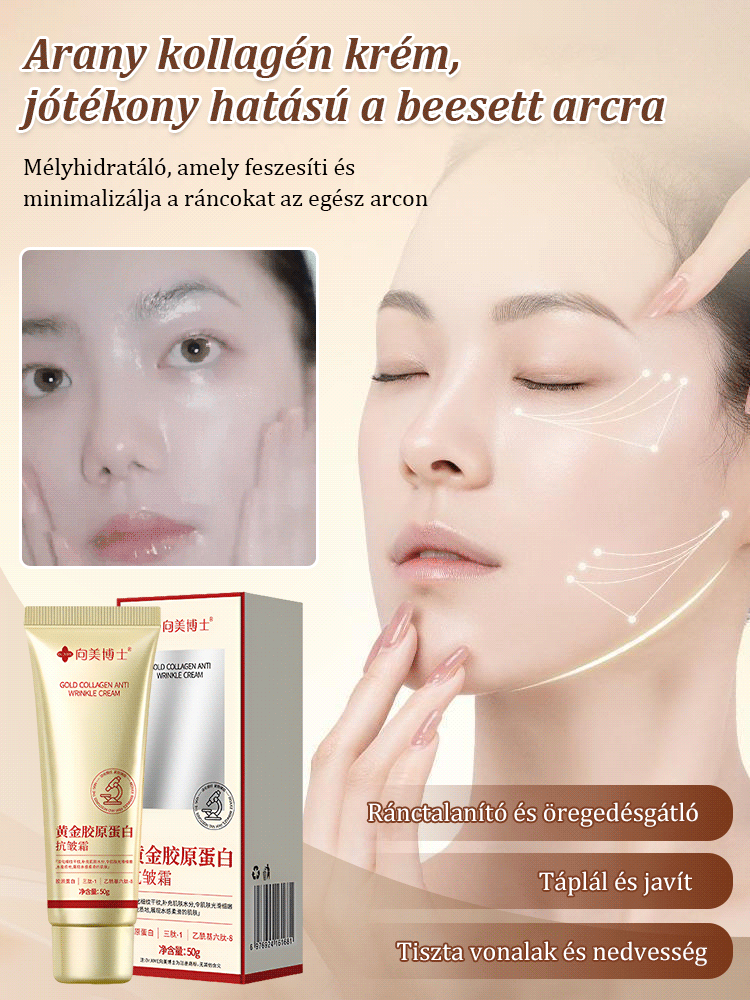 👩‍🔬 Hatékonyan csökkenti a ráncokat, és rugalmasabbá, ragyogóbbá teszi a bőrt