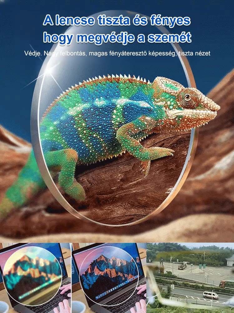 ✨Keret nélküli szemüveg, automatikus látáskorrekcióval 0-1000 dioptriáig