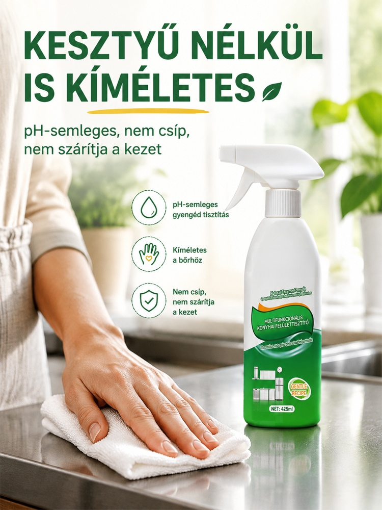 ✨ Többfunkciós Bioenzimes Tisztítóspray – A Zsíroldás És Mészvíz Új Generációja!