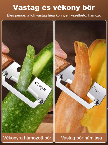 Nagy méretű rozsdamentes acél multifunkciós kés, Könnyű, kényelmes fogású univerzális szeletelő, most limitált darabszámban, akciós áron.