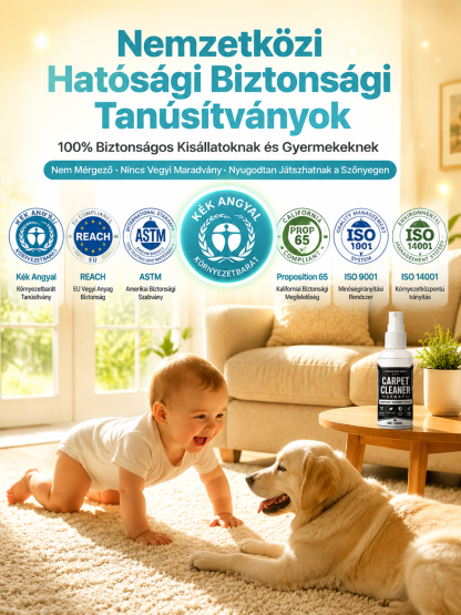 🌿 Német Nano-Kárpittisztító Spray – Tisztítás Víz És Öblítés Nélkül!