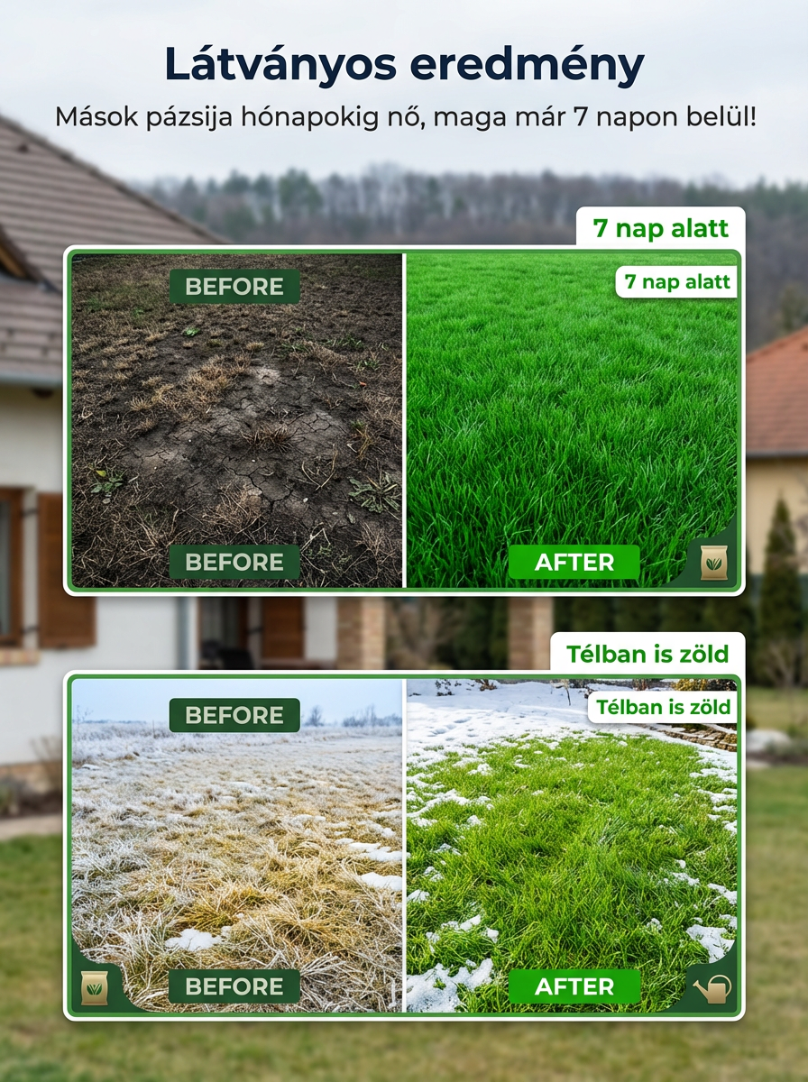 🌟Kiváló nemesített ír fajta, amellyel 7 nap alatt zöld gyepet varázsolhat!🌟