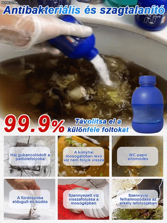 💥 Erős csőtisztító gyöngyök 🚽 Egy másodperc alatt feloldja a hajat, olajat és ételmaradékot 🛁 Konyhai és fürdőszobai szagtalanítás