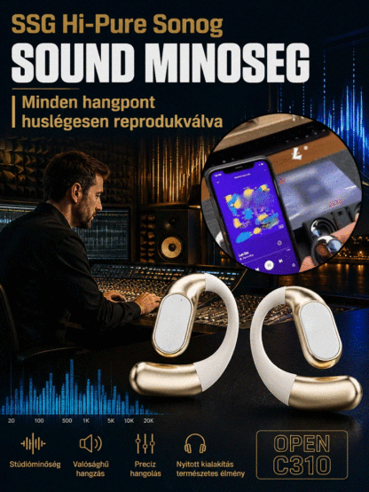 🏃‍♂️ Nyitott Fülhallgató — Nincs Több Fülfájás, Sosem Esik Le