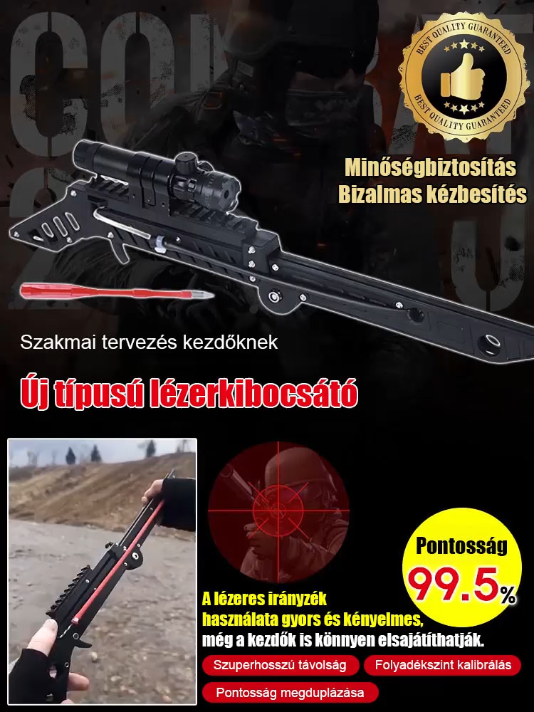 ⚡️ Könnyű célzású lézeres irányzék, 99,5%-os pontossággal!