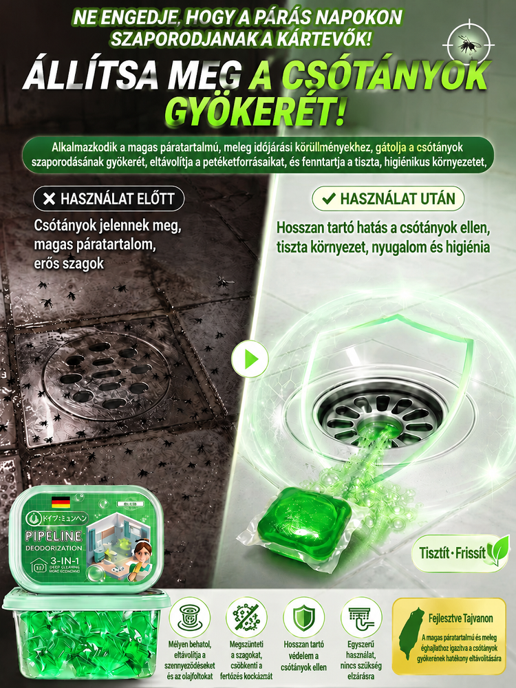 Kellemetlen szagok jönnek a lefolyóból? Lassan folyik le a víz, vagy megjelentek a csótányok? 😱