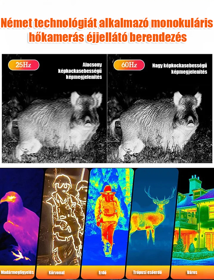 🛰️ Kristálytiszta infravörös távcső éjszakai látással 🌃 amely képes 3 kilométeres távolságban lévő tárgyakat rendkívül élesen megfigyelni 🌠