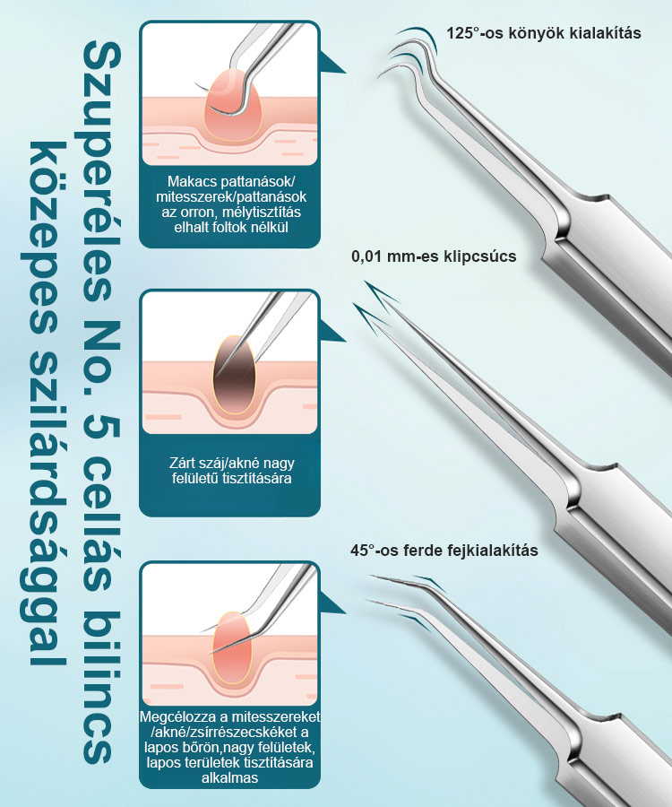 🔬Szuperpontosságú csipesz🧪Végleges blackhead eltávolító