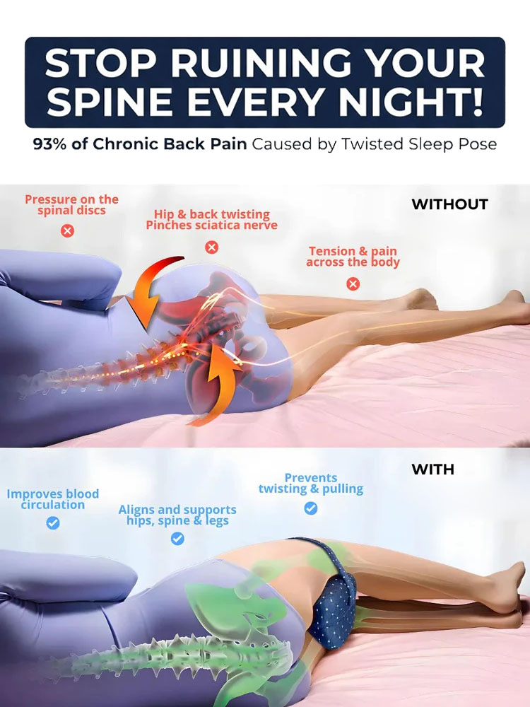 Joint pain relief correcting leg pillow