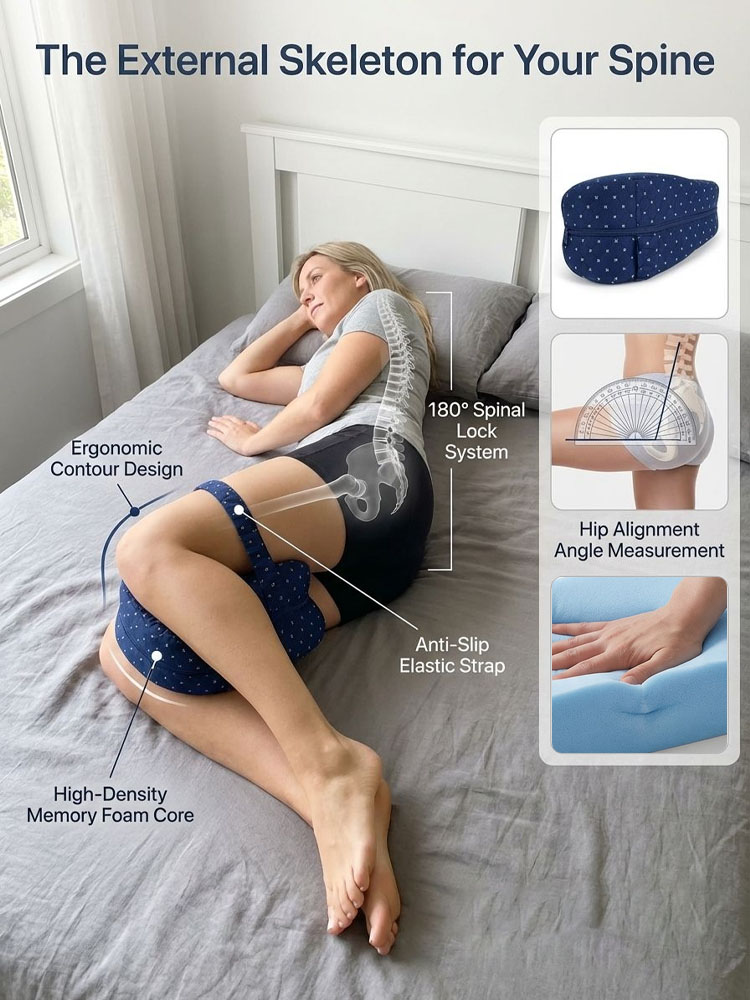 Joint pain relief correcting leg pillow