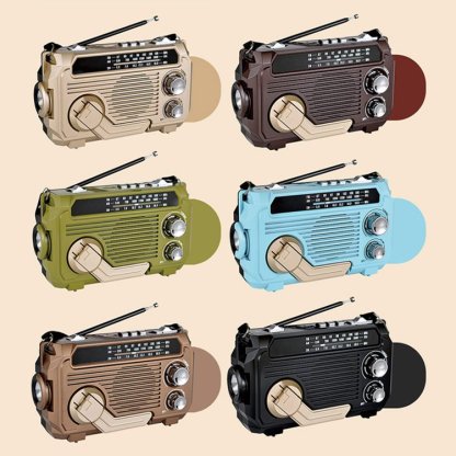 Emergency hand crank radio
