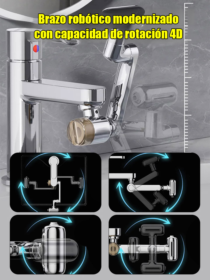 🚰360° Rotating Faucet + Dual Water Flow, German Engineering with All-Copper Interfaces