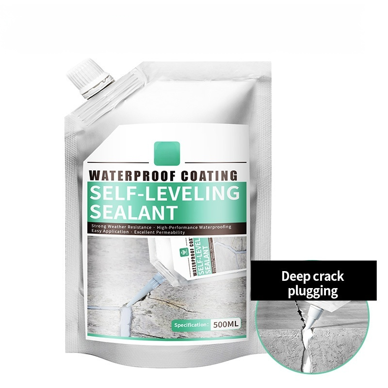 🛡️50-Year Warranty, Never Crack Again! Self-Leveling Sealant 🏢 Concrete Roads and Roofs, Strong Adhesion 🔨