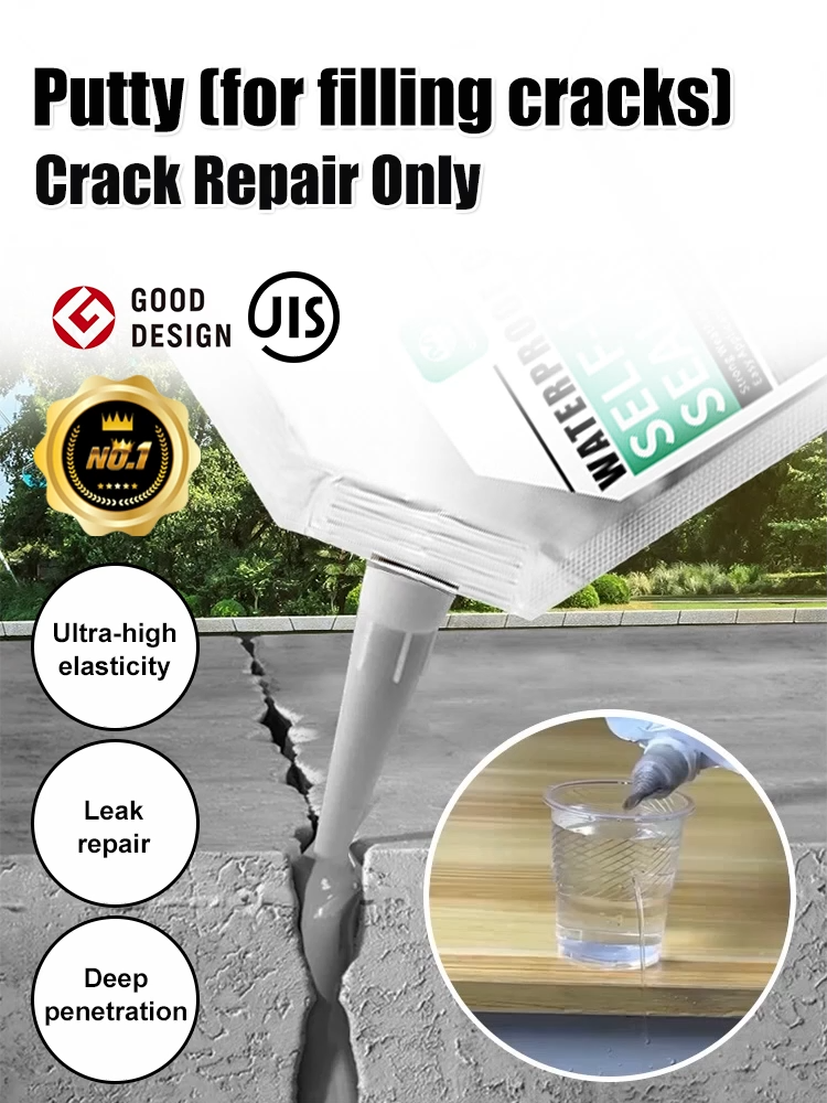 🛡️50-Year Warranty, Never Crack Again! Self-Leveling Sealant 🏢 Concrete Roads and Roofs, Strong Adhesion 🔨