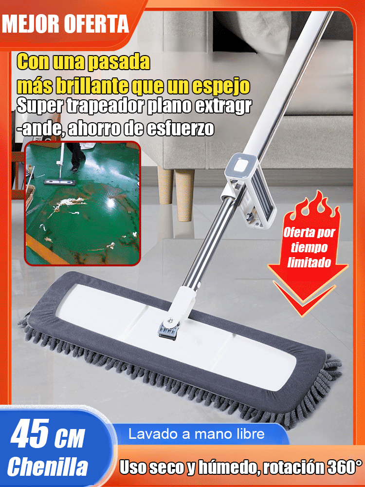 🚀 The Ultimate Flat Mop Game-Changer: Double Your Cleaning Efficiency! 🌟