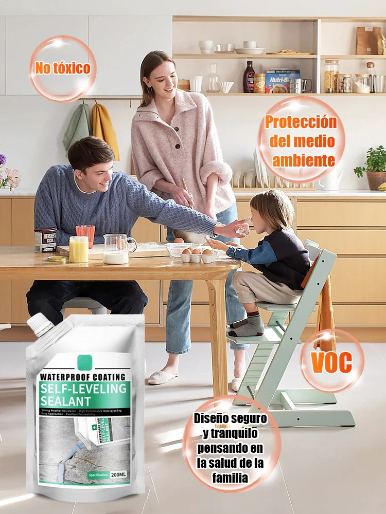 🛡️50-Year Warranty, Never Crack Again! Self-Leveling Sealant 🏢 Concrete Roads and Roofs, Strong Adhesion 🔨