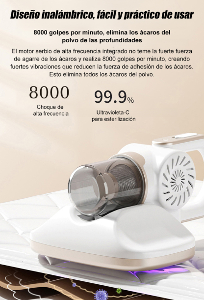 Say goodbye to skin itching!🛡️ Powerful mite removal device with UV sterilization for deep cleaning 🦠