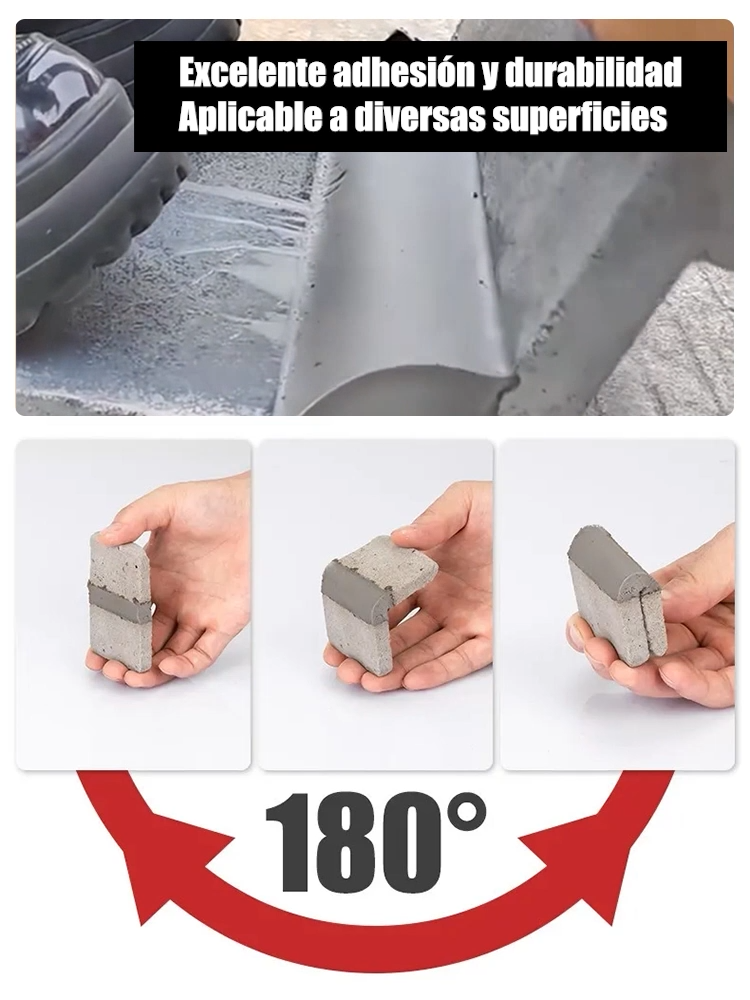 🛡️50-Year Warranty, Never Crack Again! Self-Leveling Sealant 🏢 Concrete Roads and Roofs, Strong Adhesion 🔨