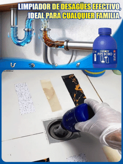 🚀 Unclog in 3 seconds! Powerful hair and grease dissolver 🛁 No pipe damage, instant flow