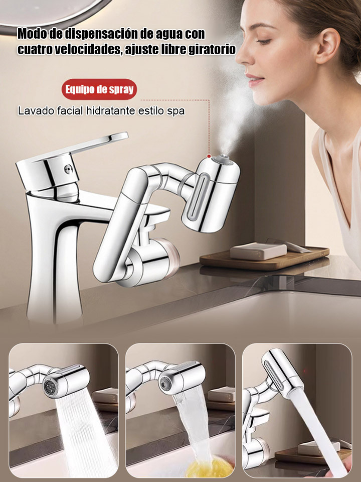 🚰360° Rotating Faucet + Dual Water Flow, German Engineering with All-Copper Interfaces