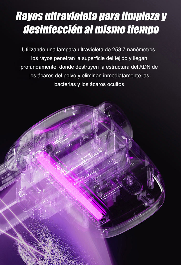 Say goodbye to skin itching!🛡️ Powerful mite removal device with UV sterilization for deep cleaning 🦠