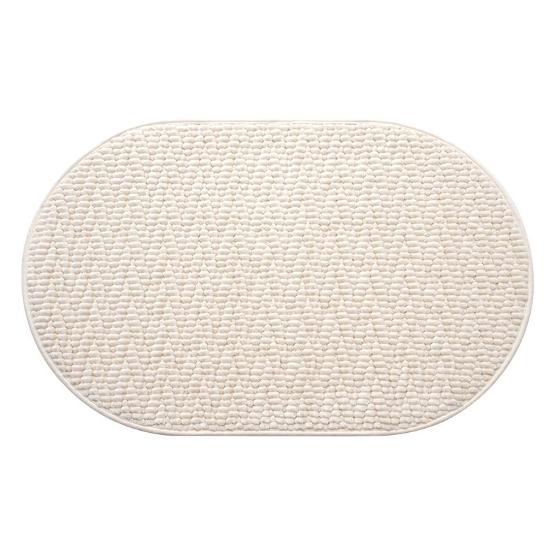 Protiskluzové rohože do koupelny Oválné savé rohože Rychleschnoucí rohože do koupelnových dveří