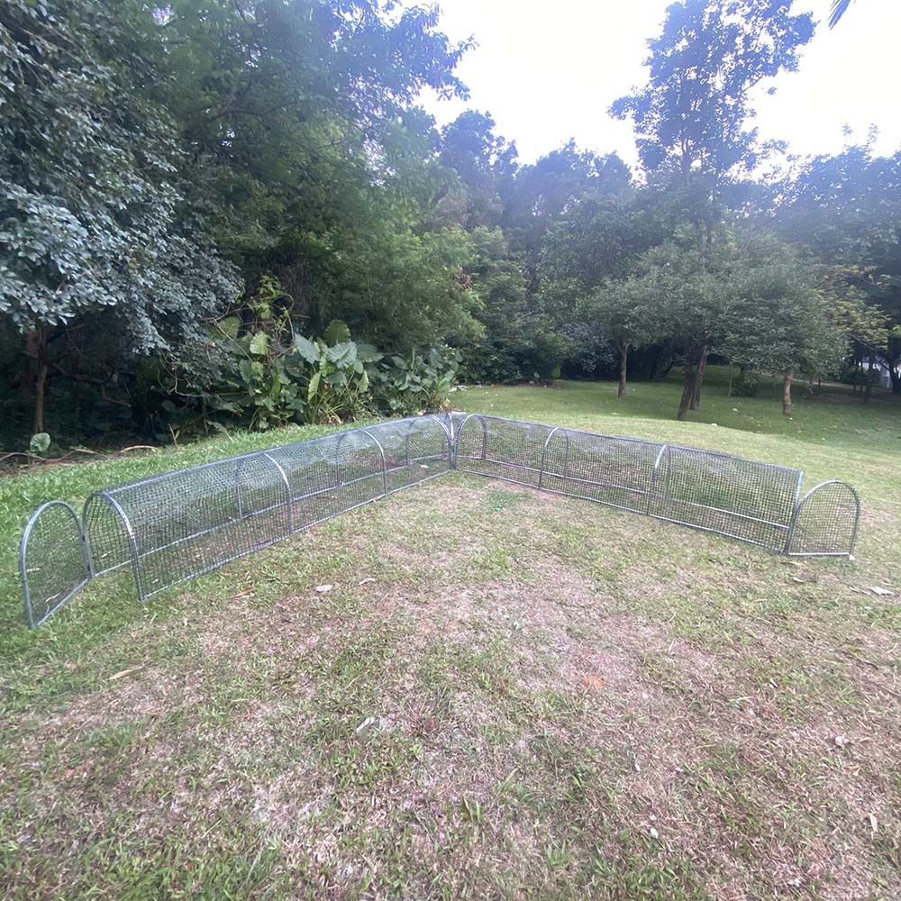 Mobile Chicken Coop Run,Foldable Chicken Tunnel