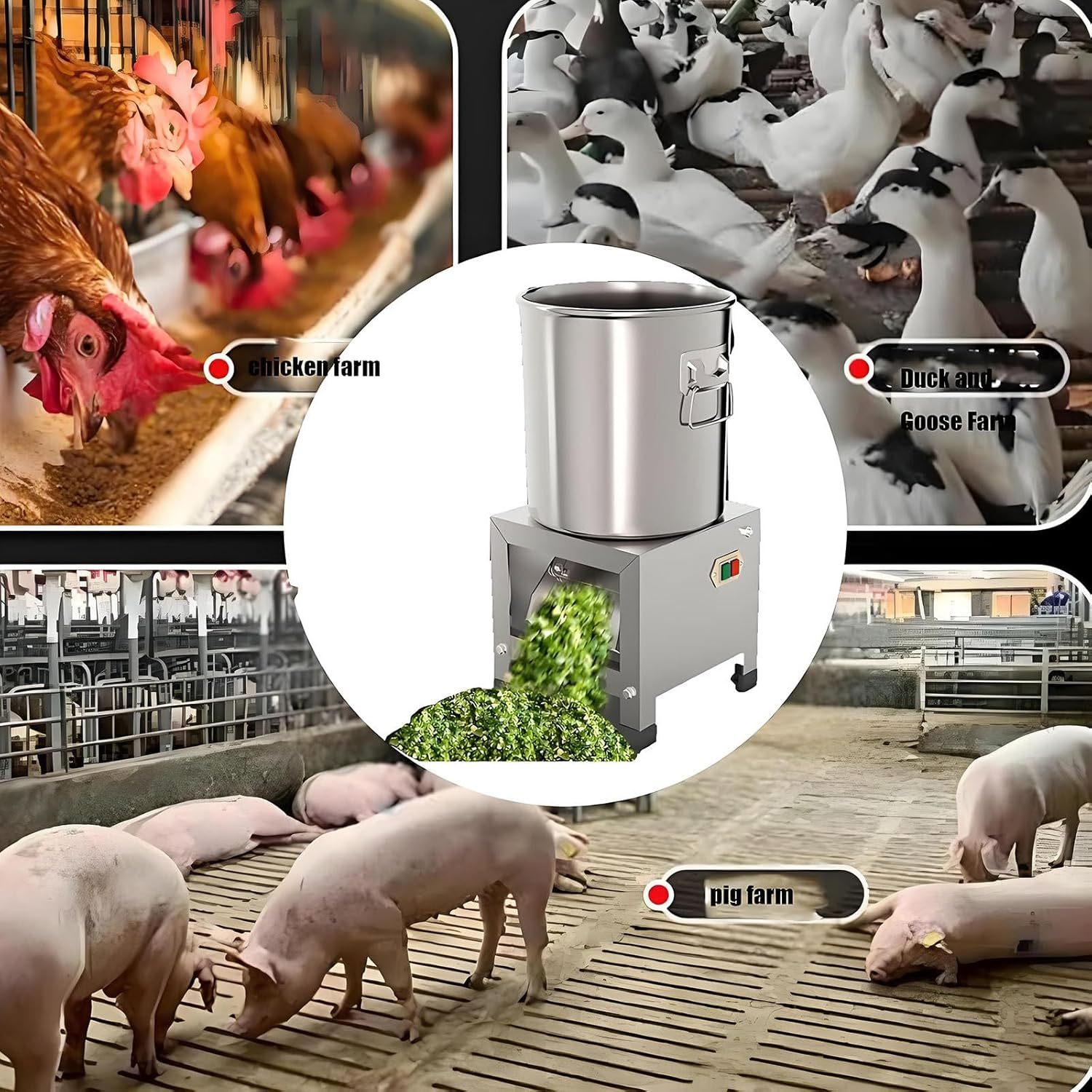 Multi-Purpose Poultry & Livestock Fodder Chopper & Grinder