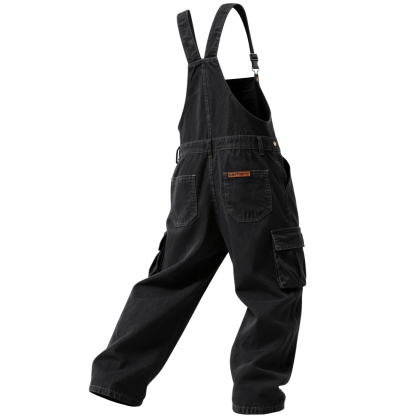 Carhartt Men's Washed Denim Overalls Jumpsuit Retro Comfortable Coveralls-Unitsen