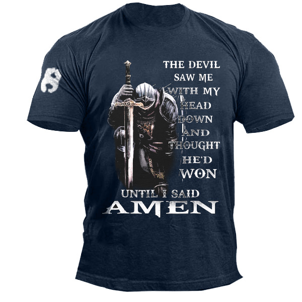The Devil Saw Me With My Head Down And Thought He'd Won Men's T-shirt-Unitsen