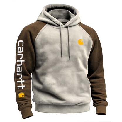 Austenitic Fleece For Warmth Stylish Contrast Color Hoodie For Everyday Wear-Unitsen