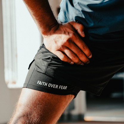 Faith Over Fear Liner Shorts-Unitsen