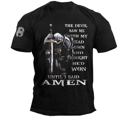 The Devil Saw Me With My Head Down And Thought He'd Won Men's T-shirt-Unitsen