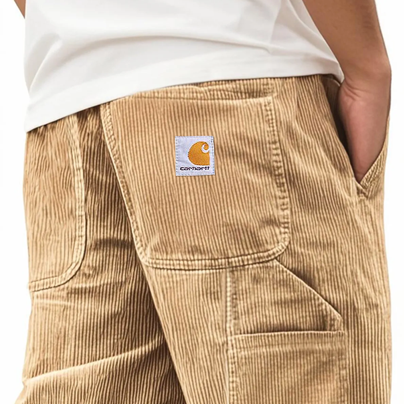Corduroy Shorts With Multi-Pockets For Men - Perfect For Casual And Outdoor Activities-Unitsen