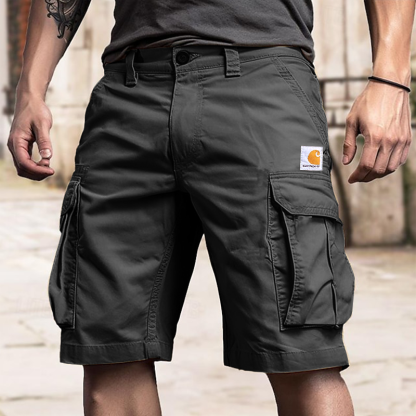 Men's Outdoor Khaki Cargo Shorts-Unitsen