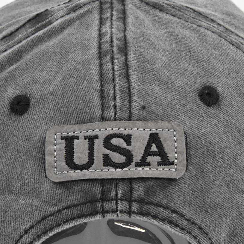 America Patriot Independence Day National Flag Vintage Embroidery Hat-Unitsen