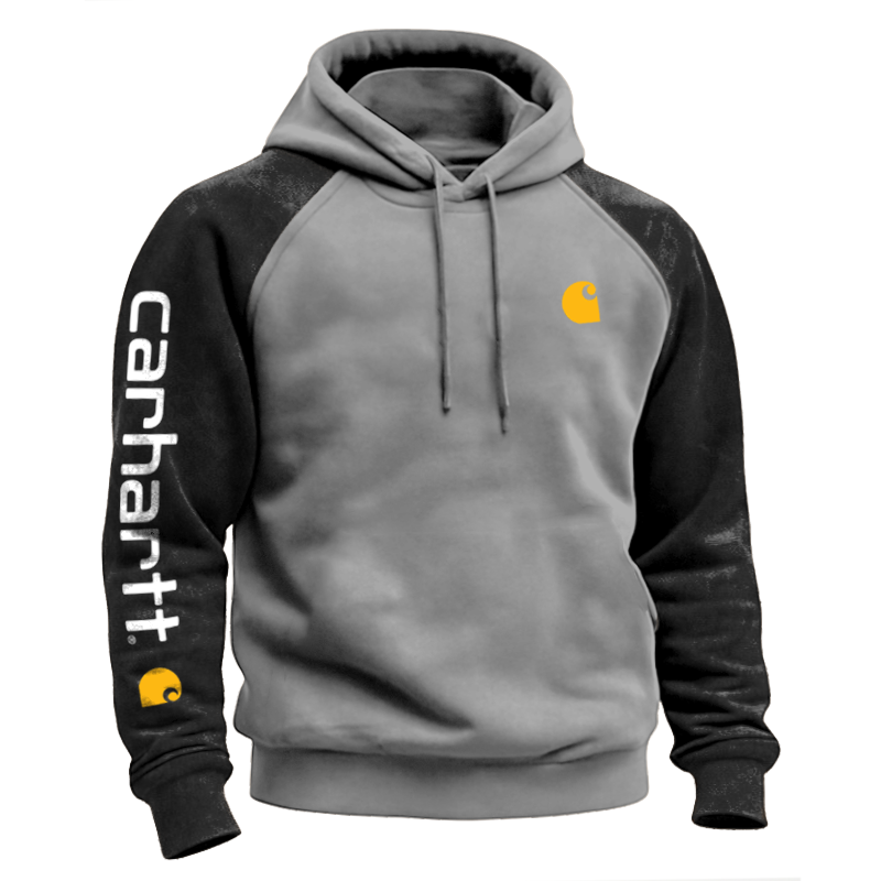 Austenitic Fleece For Warmth Stylish Contrast Color Hoodie For Everyday Wear-Unitsen