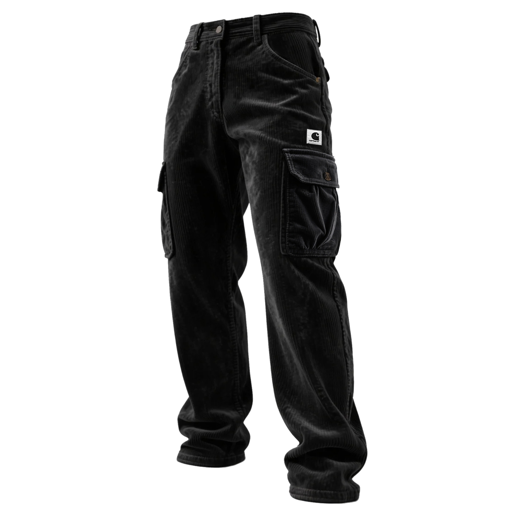 Men's Vintage Corduroy Cargo Trousers-Unitsen