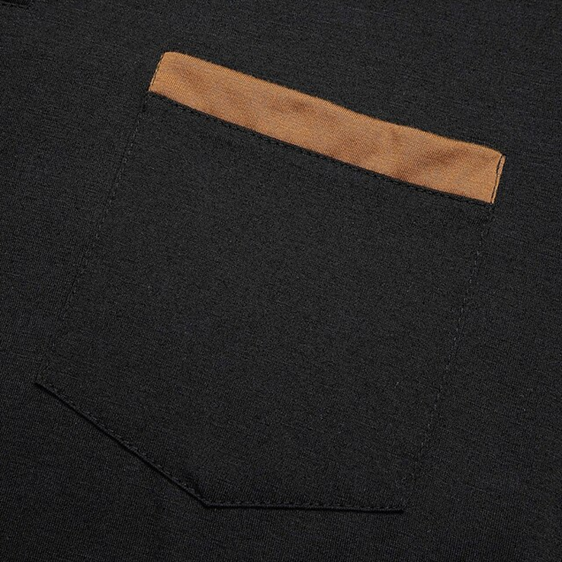 Men's Outdoor Vintage Pocket Spliced Long Sleeved T-shirt-Unitsen