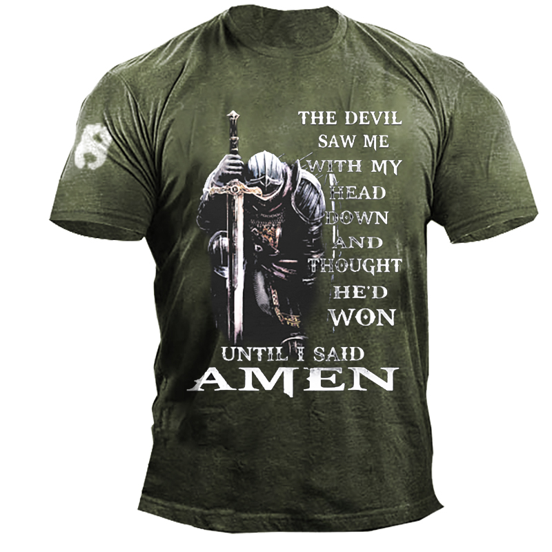 The Devil Saw Me With My Head Down And Thought He'd Won Men's T-shirt-Unitsen