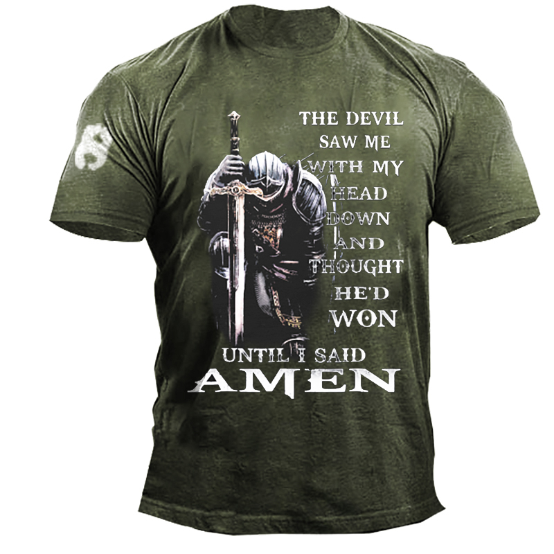 The Devil Saw Me With My Head Down And Thought He'd Won Men's T-shirt-Unitsen