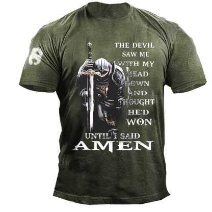 The Devil Saw Me With My Head Down And Thought He'd Won Men's T-shirt-Unitsen