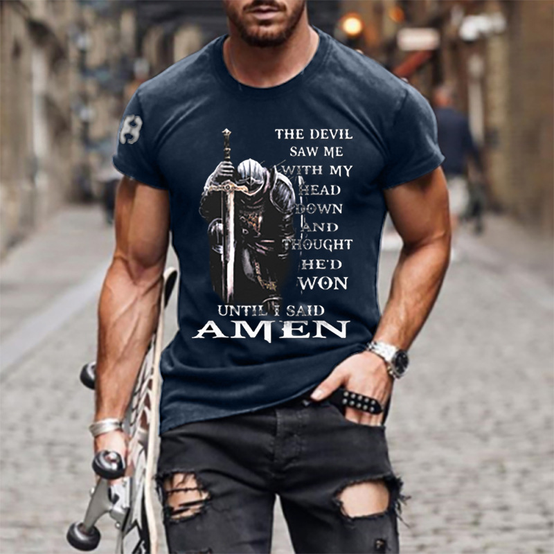 The Devil Saw Me With My Head Down And Thought He'd Won Men's T-shirt-Unitsen