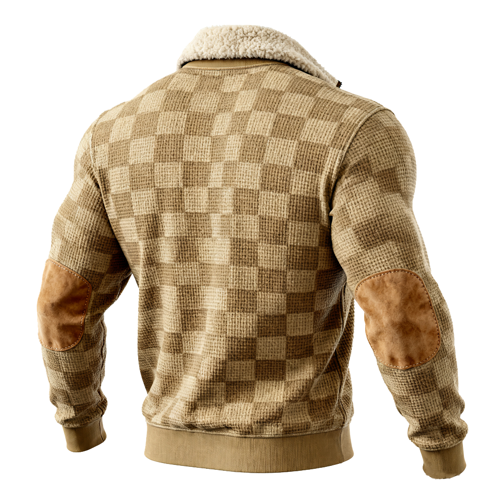 Carahrtt Men's Khaki Plaid Half-Zip Pullover-Unitsen